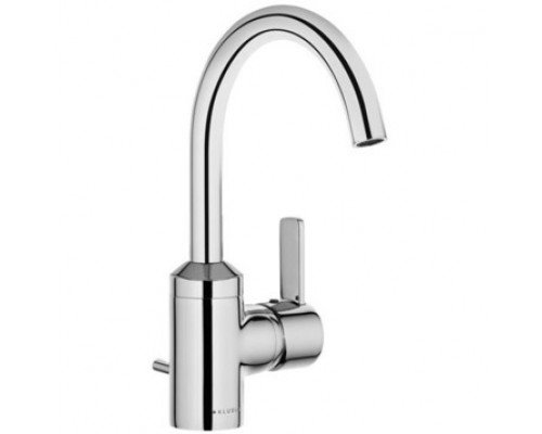 Kludi 38 255 0575 Zenta Смеситель для раковины 190 мм, со сливным гарнитуром, 9 л/мин 382550575