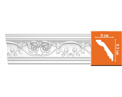 Плинтус потолочный с рисунком DECOMASTER DT-9816 (93*90*2400мм) Плинтус потолочный с рисунком DECOMASTER DT-9816 (93*90*2400мм)