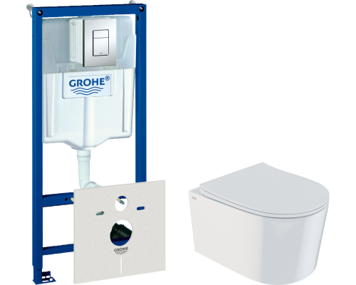 Комплект Унитаз подвесной IDDIS Stone STORDSEi25 + Инсталляция Grohe Rapid SL 38772001 3 в 1 с кнопкой смыва + Шумоизоляция 37131000 Комплект Унитаз подвесной IDDIS Stone STORDSEi25 + Инсталляция Grohe Rapid SL 38772001 3 в 1 с кнопкой смыва + Шумоизоляция 37131000