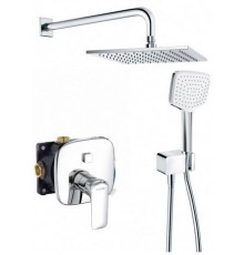 Kludi 41 672 0575 Ameo Набор для комплектации душа 7в1, 250х250/135х135 мм, 1/1 режим, хром 416720575