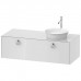 Duravit White Tulip Тумбочка подвесная 130x55х40.8см., раковина, 1 ящик с ручкой, цвет: белый высокоглянцевый. WT4982R8585,  2362430079