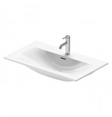 Duravit Happy D.2 Plus Раковина подвесная, 83х49см., с 2 отв., выпуск с керамической крышкой, WonderGliss, цвет: белый. 23448300301