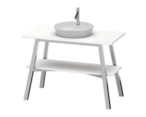 Duravit Cape Cod Консоль 82.5x112x57см деревянная напольная с 1 полкой, с накладной раковиной на 1 отв., цвет: Белый глянцевый с раковиной. CC953208585, 2340460000 Duravit Cape Cod Консоль 82.5x112x57см деревянная напольная с 1 полкой, с накладной раковиной на 1 отв., цвет: Белый глянцевый с раковиной. CC953208585, 2340460000
