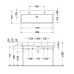 Duravit Vero Air Раковина 120х47см., подвесная, c 2 отв., с переливом, цвет: белый. 2350120026