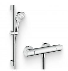 Душевой комплект Термостат Hansgrohe Ecostat 1001 CL ВМ 13211000 для душа + Гарнитур Croma Select E Multi 26580400