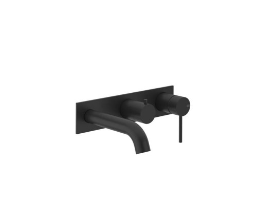Gessi Bath316 Встраиваемый смеситель на 2 выхода, с изливом и переключателем, внешняя часть, цвет: Black XL. 54136#299