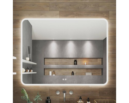 Зеркало Aqua de Marco Amazon 120х80 см, с LED-подсветкой и антизапотевателем Зеркало Aqua de Marco Amazon 120х80 см, с LED-подсветкой и антизапотевателем