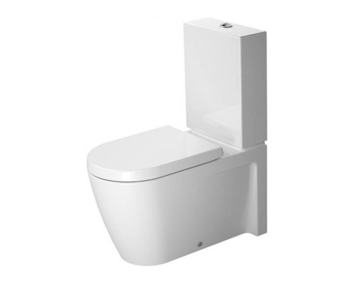 Duravit Starck 2 Унитаз моноблок приставной 72.5х37см, слив универсальный, с креплением, цвет: белый. 2129090000, 0933000005 Duravit Starck 2 Унитаз моноблок приставной 72.5х37см, слив универсальный, с креплением, цвет: белый. 2129090000, 0933000005
