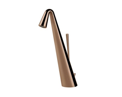 Gessi Cono Смеситель для раковины, на 1 отв., высокий с донным клапаном, цвет: Copper PVD. 45004#030