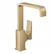 Hansgrohe Metropol Смеситель для раковины, на 1 отв, с донным клапаном, излив: 16.5см, цвет: шлифованная бронза. 32511140