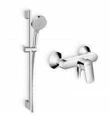 Душевой комплект Смеситель для душа Hansgrohe Logis 71600000 + Гарнитур Vernis Blend 26275000 хром
