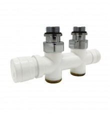 Узел нижнего подключения SR Rubinetterie прямой 1/2 х3/4 Е Белый 0682-1500VCEA