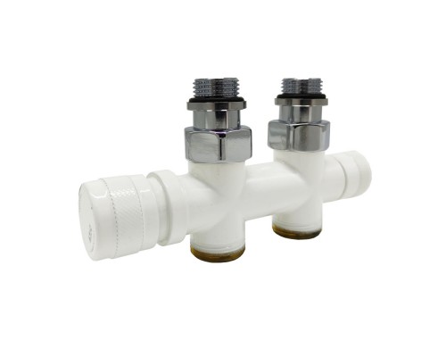 Узел нижнего подключения SR Rubinetterie прямой 1/2 х3/4 Е Белый 0682-1500VCEA