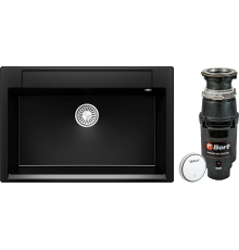 Комплект Мойка Polygran Argo 760 космос + Измельчитель Bort Master Eco Control
