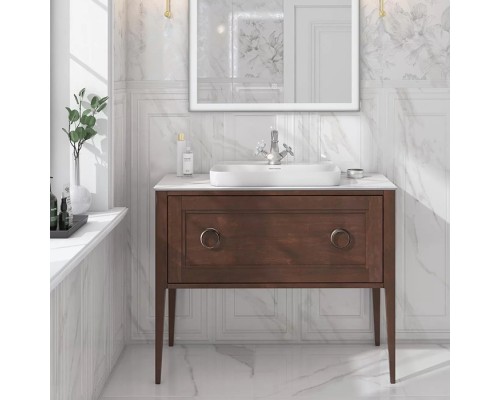 Kerama Marazzi Plaza Classic Тумба напольная 100см, 1+1 ящик, цвет: орех матовый. PL.CN.100.1+1\NUT.M