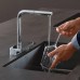 Hansgrohe Aquno Select M81 Смеситель для кухни, 1 отв., с вытяжным душем 2jet, цвет: хром. 73836000