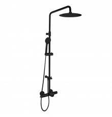 Душевая стойка Ramonsoler Blautherm 945612RP300NM, черная, с термостатом