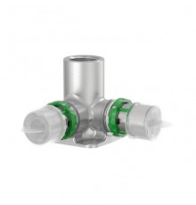 Водорозетка двойная Comap SkinPress 20-1/2  Пресс Латунь. 7471DGW201220