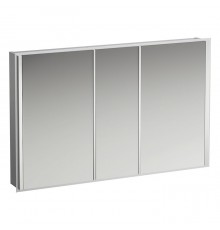 Laufen Frame 25 Зеркальный шкаф 120х15х75см., 3 двери, LED подсветка, подсветка снизу, сенсорный выключатель, 2 розетки. 4.0885.4.900.144.1