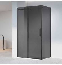 Душевой уголок Vincea Como-N VSR-4CN8015CGB 150х80 см, профиль матовый черный, стекло тонированное серое