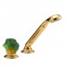 THG Dragon Jade Ручной душ на борт ванны, 2 отв., цвет: золото/хрусталь. U5H-F01-6532/60A