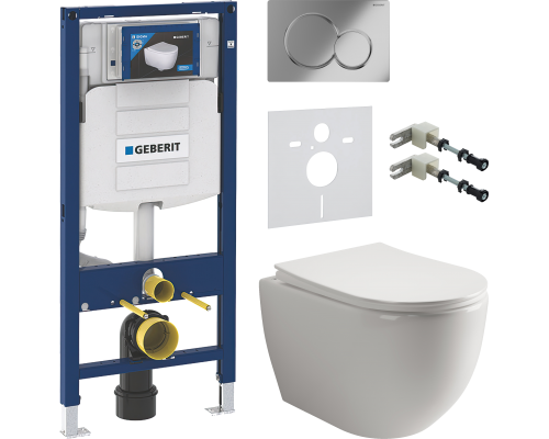 Комплект Унитаз подвесной Ceramicanova Mia Rimless CN1805 + Инсталляция Geberit Duofix UP 320 111.300.00.5 + Кнопка Sigma 01 115.770.21.5 хром + Шумоизоляция 156.050.00.1 + Крепления 111.815.00.1 к стене Комплект Унитаз подвесной Ceramicanova Mia Rimless CN1805 + Инсталляция Geberit Duofix UP 320 111.300.00.5 + Кнопка Sigma 01 115.770.21.5 хром + Шумоизоляция 156.050.00.1 + Крепления 111.815.00.1 к стене