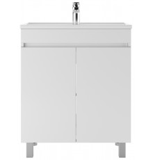 Тумба с раковиной Айсберг Норма 70 напольная, белая, раковина Фостер