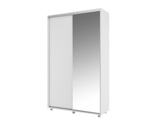 Шкаф-купе МАМА Prime 160х45, белый, с зеркалом