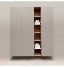 Burgbad Пенал подвесной 30хh196х37см, открытый, 4 полки, цвет: Light grey oak. HSNC030 F4112 САЛОН