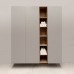 Burgbad Пенал подвесной 30хh196х37см, открытый, 4 полки, цвет: Light grey oak. HSNC030 F4112 САЛОН