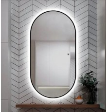 AQM9109B 550x1050 Зеркало с подсветкой и подогревом, универсальный монтаж AQM9109B