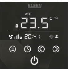 Терморегулятор Elsen EKA.01.02B для принудительной конвекции, черный