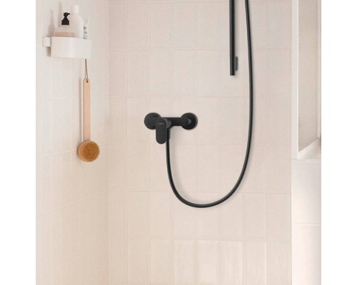 Hansgrohe Rebris E Смеситель для душа, настенный, цвет: черный матовый. 72640670 Hansgrohe Rebris E Смеситель для душа, настенный, цвет: черный матовый. 72640670