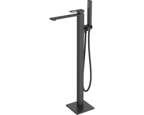 Напольный смеситель для ванны с душем BelBagno Luce FMT NERO С ВНУТРЕННЕЙ ЧАСТЬЮ