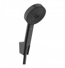 Hansgrohe Pulsify Душевой набор с держателем 105 3jet Relaxation, шланг 160 см. цвет матовый черный. 24303670