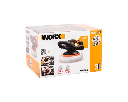 Машина полировальная аккумуляторная WORX WX856.9, 20 В (без АКБ и ЗУ)