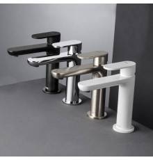 Gattoni H2Omix7000 Смеситель для раковины с донным клапаном, излив 120 мм цвет:Nickel Spazzolato. 7004070NS