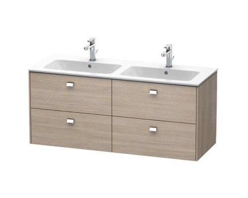 Duravit  Brioso Тумба подвесная 129x47.9х55.3см, с раковиной, с 4 выдвижными ящиками, цвет: сосна серебристая. 2336130000,  BR410601031