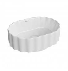 Kerama Marazzi ArtBasin Conchiglia Раковина накладная 50см., без отв., цвет: белый глянцевая. CC.wb.50\WHT
