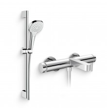 Душевой комплект Смеситель Hansgrohe Finoris 76420000 хром + Гарнитур Croma Select E 26592400