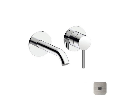 Almar Round Смеситель для раковины, настенный, цвет: Nickel Brushed. E210053.NB