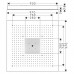 Axor ShowerHeaven Верхний душ 970 x 970 мм, потолочный монтаж, без подсветки, frac34;, цвет: нерж.сталь. 10621800