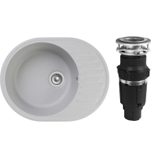 Комплект Мойка GranFest Quarz Z58 серый + Измельчитель Bone Crusher BC 610-AS