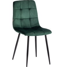 Комплект стульев TetChair Модерн Chilly (mod. JSC-220) велюр dark green HLR57, ножки черные, 4 шт.