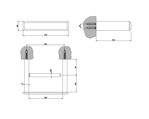 Gessi Eleganza Держатель для туалетной бумаги, подвесной, цвет: хром. 46455#031