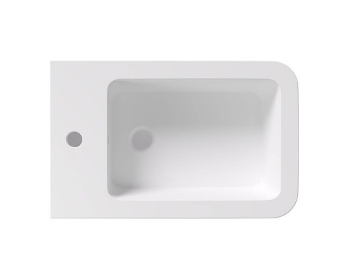 Alice Hide Square Биде подвесное 55х35см., с набором для крепления, цвет: белый матовый. 31220109SET