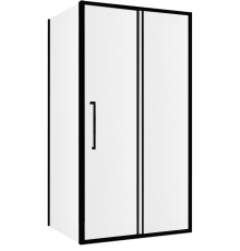 Душевой уголок Abber Schwarzer Diamant AG30160BMH-S100BM 160x100, профиль черный,  стекло матовое