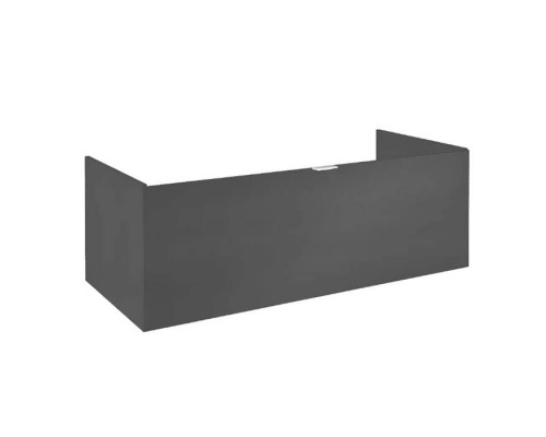 Emco Vanity units Тумба с раковиной, 120.8х52.1хh44см., с 1 отв., подвесная, 1 ящик со стекл фасадом, ручка хром, корпус лак, цвет: черный