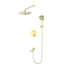 Душевой комплект Wonzon   Woghand WW-88929010-BG, С ВНУТРЕННЕЙ ЧАСТЬЮ, брашированное золото