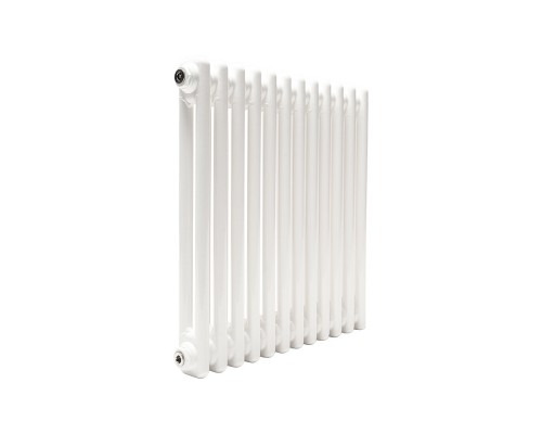 Трубчатый радиатор ТЕПЛОФОРТ ТР2057, 12 секций, боковое подключение 3/4”, белый глянец 200091